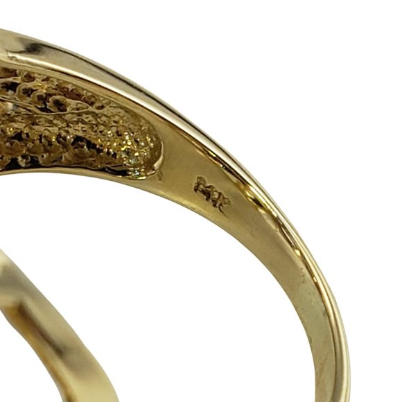 Vintage 14 Karat Yellow Gold and Gemstone Ring Size 8.25 GAI Certified #12081 - Picture 6 of 9